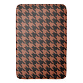 Brown Black Houndstooth Check Badmat (Voorkant Verticaal)