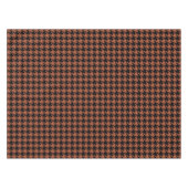Brown Black Houndstooth Check Tafelkleed (Voorkant (Horizontaal))