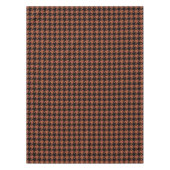 Brown Black Houndstooth Check Tafelkleed (Voorkant)