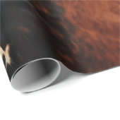 Brown Black Southwest Faux Koeienhuid Cadeaupapier (Rol Hoek)