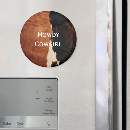 Brown Black Southwest Faux Koeienhuid Magneet (Insitu (Koelkast))
