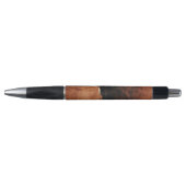Brown Black Southwest Faux Koeienhuid Pen (Voorkant)