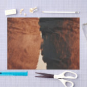 Brown Black Southwest Faux Koeienhuid Tissuepapier (Craft)