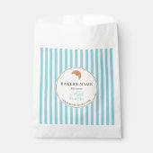 Brown Blue Bakery Logo Product Packaging Bag Bedankzakje (Voorkant)