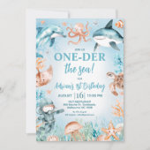 Brown Blue Boys Onender het Zee 1e verjaardag Kaart (Voorkant)
