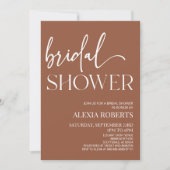 Brown Boho Bohemian Vrijgezellenfeest Kaart (Voorkant)