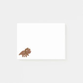 Brown Boho Dinosaur Post-it® Notes (Voorkant)