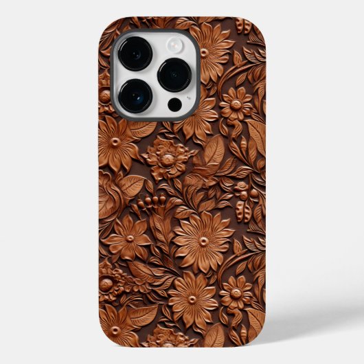 Brown Boho Floral Case-Mate iPhone Case (Achterkant)