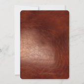 Brown Boho Floral Kaart (Achterkant)