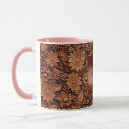 Brown Boho Floral Mok