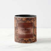 Brown Boho Floral Mok (Midden)