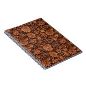 Brown Boho Floral Notitieboek (Rechterzijde)