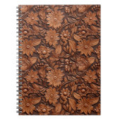 Brown Boho Floral Notitieboek (Voorkant)