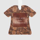 Brown Boho Floral Ornament (voorkant)