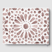 Brown Boho Waterverf Mediterranean Tegel Gastenboek (Achterkant)