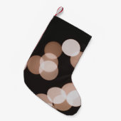 Brown bokeh lights kleine kerstsok (Voorkant (Hangend))