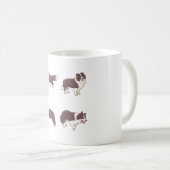 Brown Border collie pack Koffiemok (Voorkant rechts)