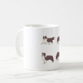 Brown Border collie pack Koffiemok (Voorkant links)