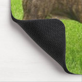 Brown Boston Terrier Standing Mousepad Muismat (Hoek)