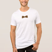 Brown Bow Tie Tri-Blend Shirt (Voorkant)