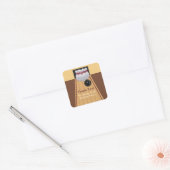 Brown Bowling Birthday Party Sticker (Envelop)