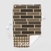 Brown Brick Golf Towel Golfhanddoek (Insitu)