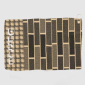Brown Brick Golf Towel Golfhanddoek (Horizontaal)