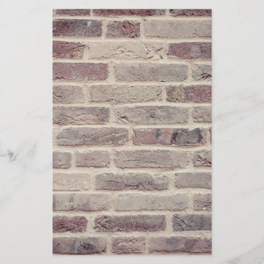 Brown Brick Wall Briefpapier (Voorkant)
