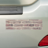 Brown Brick Wall Bumpersticker (Op auto)