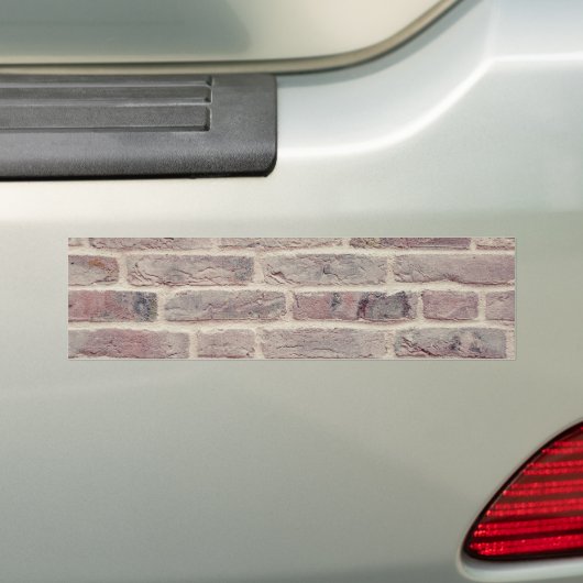 Brown Brick Wall Bumpersticker (Op auto)