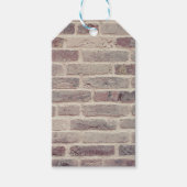 Brown Brick Wall Cadeaulabel (Voorkant)