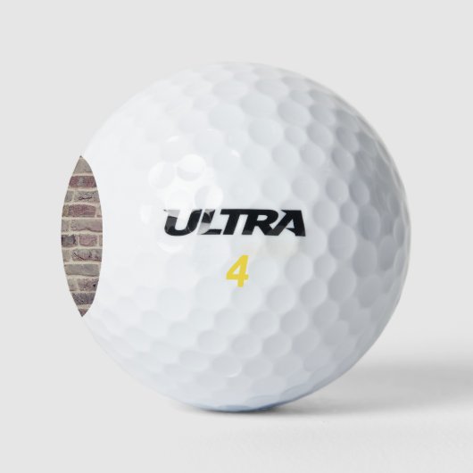 Brown Brick Wall Golfballen (Logo)