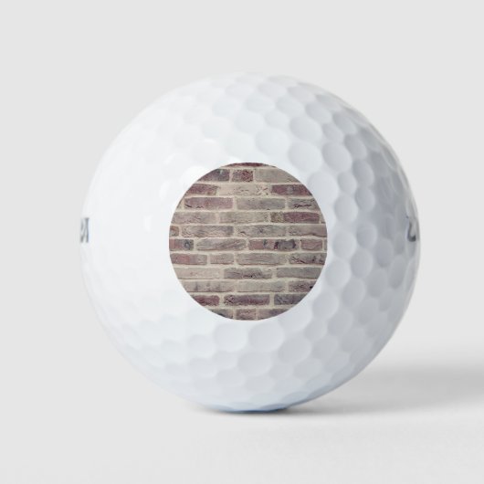 Brown Brick Wall Golfballen (Voorkant)