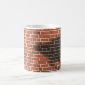 Brown brick wall koffiemok (Center)