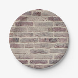 Brown Brick Wall Papieren Bordje