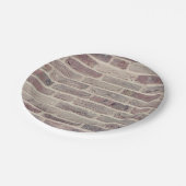 Brown Brick Wall Papieren Bordje (Gekanteld)