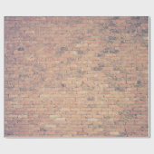 Brown brick wall photography cadeaupapier (Vlak)