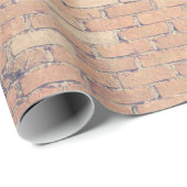 Brown brick wall photography cadeaupapier (Rol Hoek)