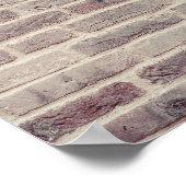 Brown Brick Wall Poster (Hoek)