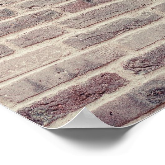 Brown Brick Wall Poster (Hoek)