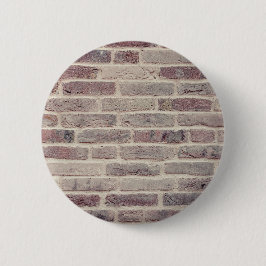 Brown Brick Wall Ronde Button 5,7 Cm