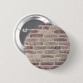 Brown Brick Wall Ronde Button 5,7 Cm (Voorkant /achterkant)