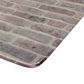 Brown Brick Wall Snijplank (Hoek)