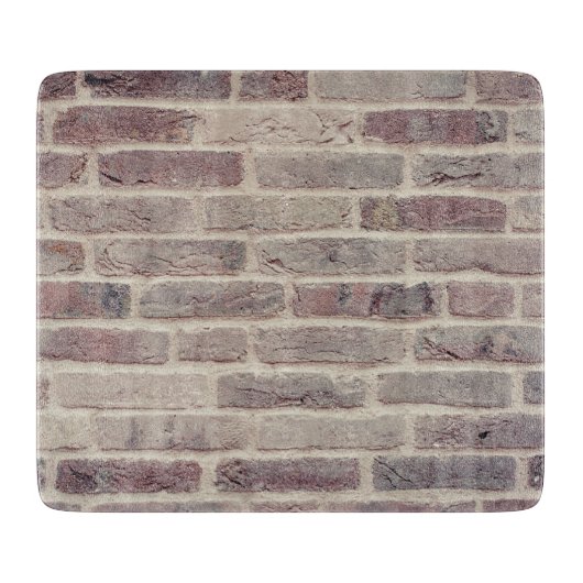 Brown Brick Wall Snijplank (Voorkant)