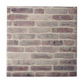 Brown Brick Wall Tegeltje (Voorkant)