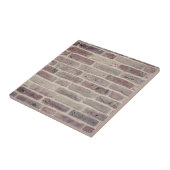 Brown Brick Wall Tegeltje (Zijkant)