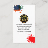 Brown Building Roof Lijst constructie Visitekaartje (Achterkant)