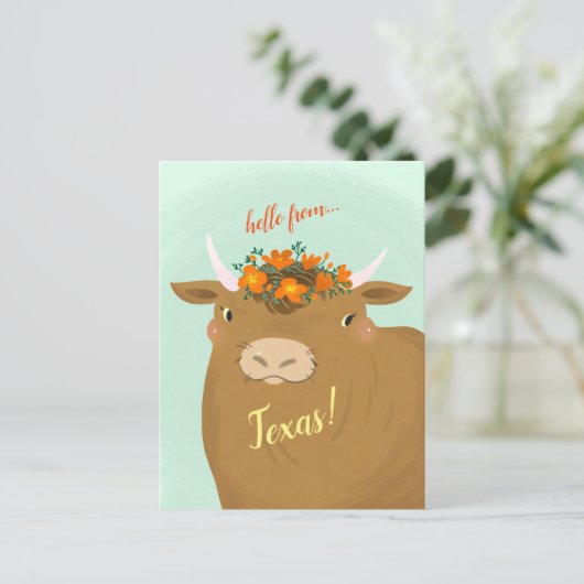 Brown Bull Aanpassen State Briefkaart (Staand voorkant)