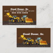 Brown Bull Dozer Visitekaartje (Voorkant / Achterkant)