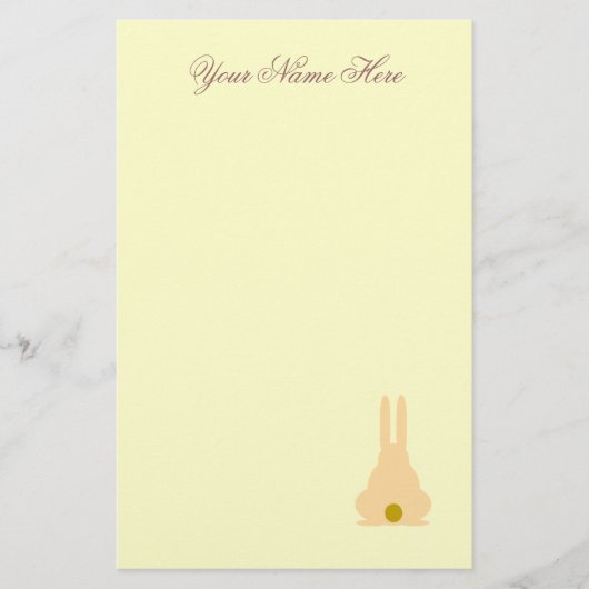 Brown Bunny Briefpapier (Voorkant)